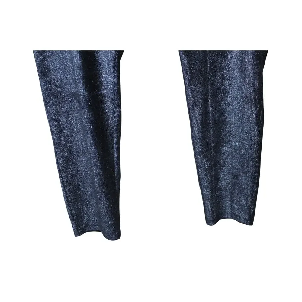 Michael Kors Black Sparkle Stretch Dressy Comfy Y2K Leggings Pants Plus Size